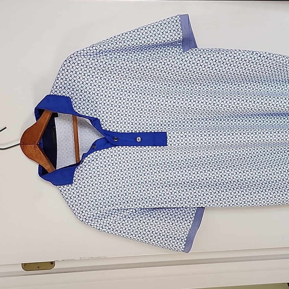 Greyson Large Blue Golf Polo Brand New Condition